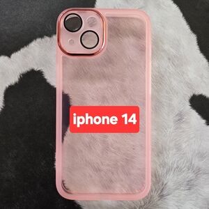 Iphone 14 silicone pink case new